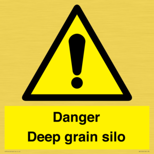 Danger Deep grain silo
